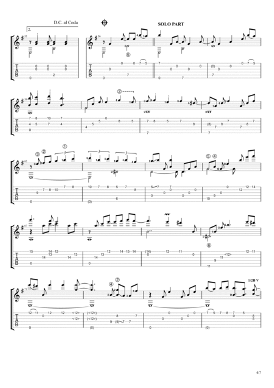 Fragile Electric Guitar scores gallery preview page 4
