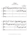 Allegro from the Suite #3 in D Major for String Quartet mini preview