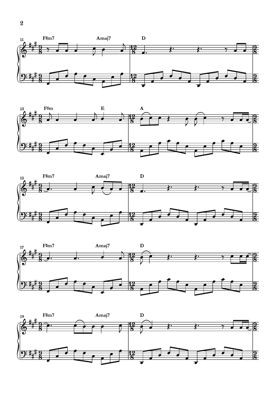 The Night We Met Piano Solo scores gallery preview page 2