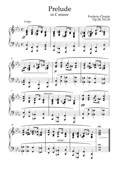 Frederic Chopin - Prelude in C minor