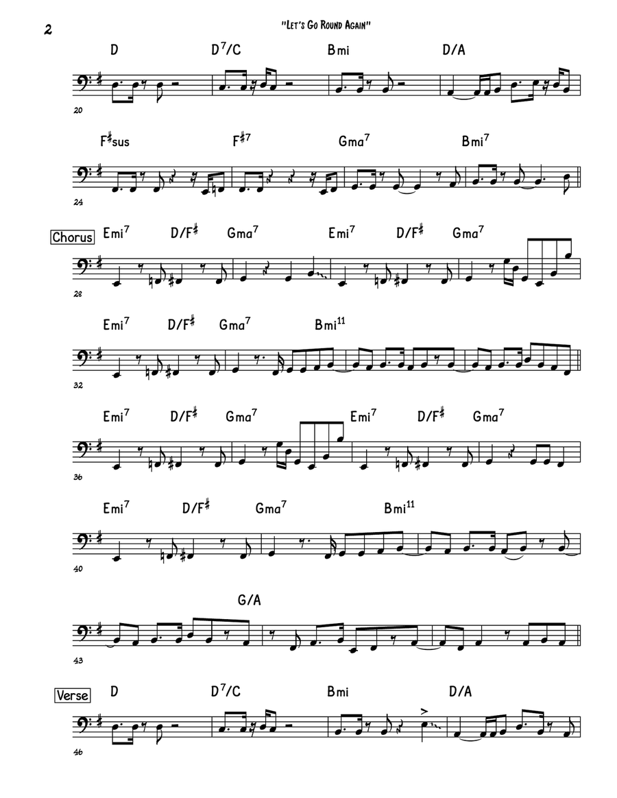 Let's Go Round Again Let's Go Round Again Cover Band scores gallery preview page 2