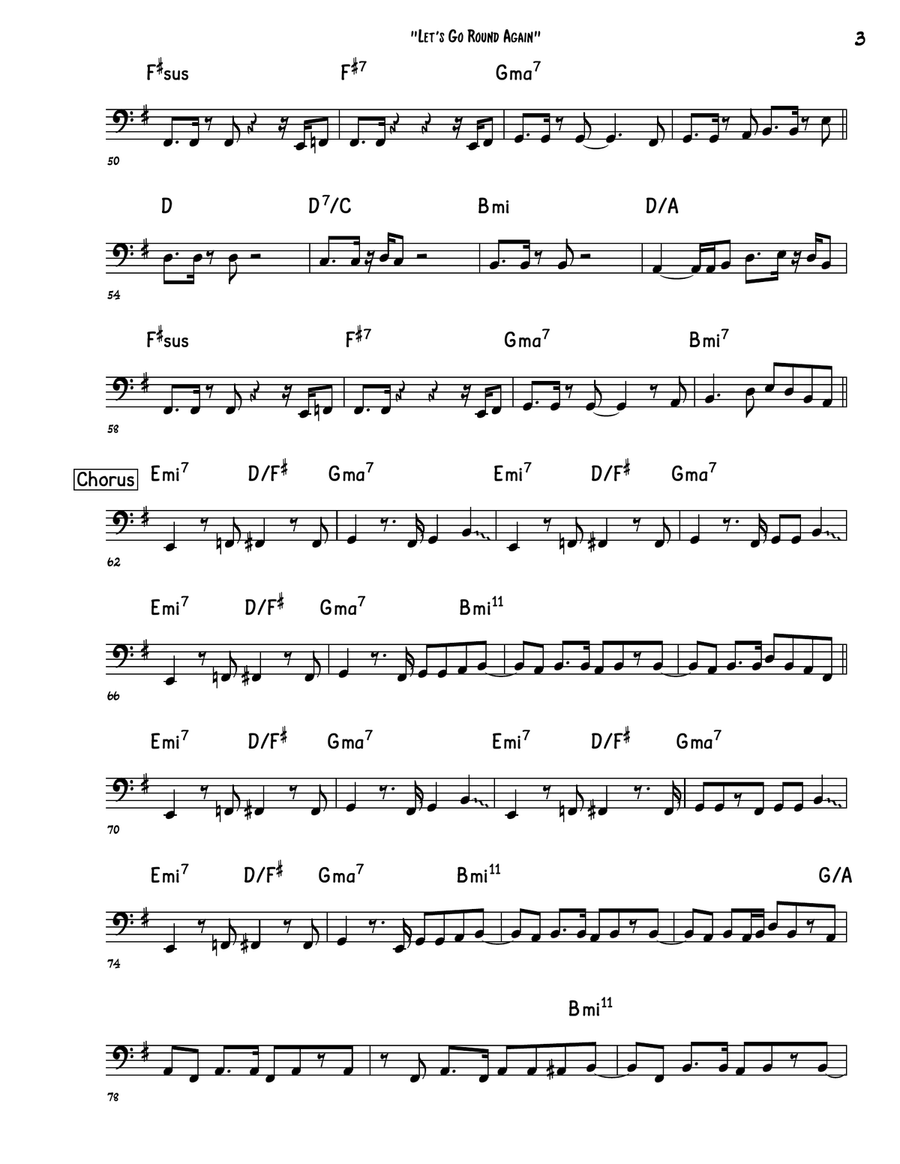 Let's Go Round Again Let's Go Round Again Cover Band scores gallery preview page 3