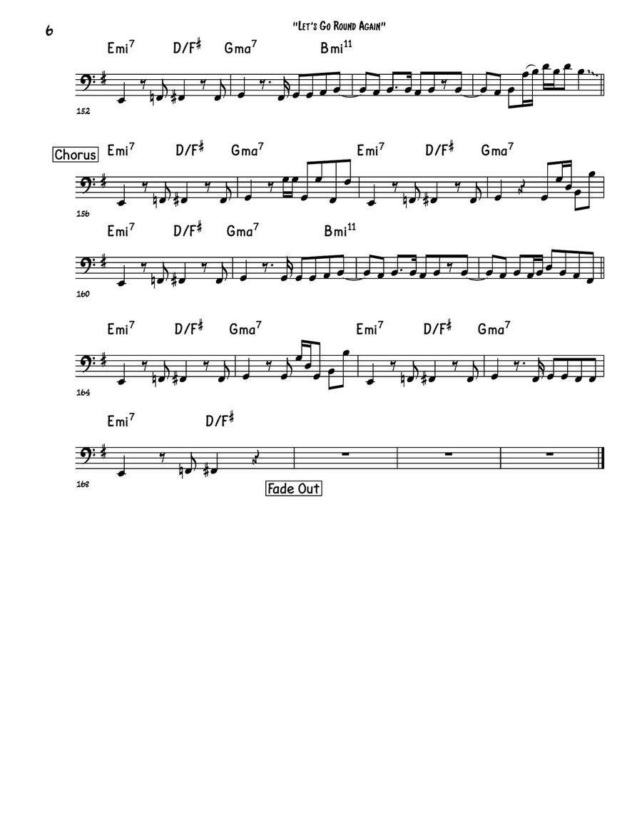 Let's Go Round Again Let's Go Round Again Cover Band scores gallery preview page 6