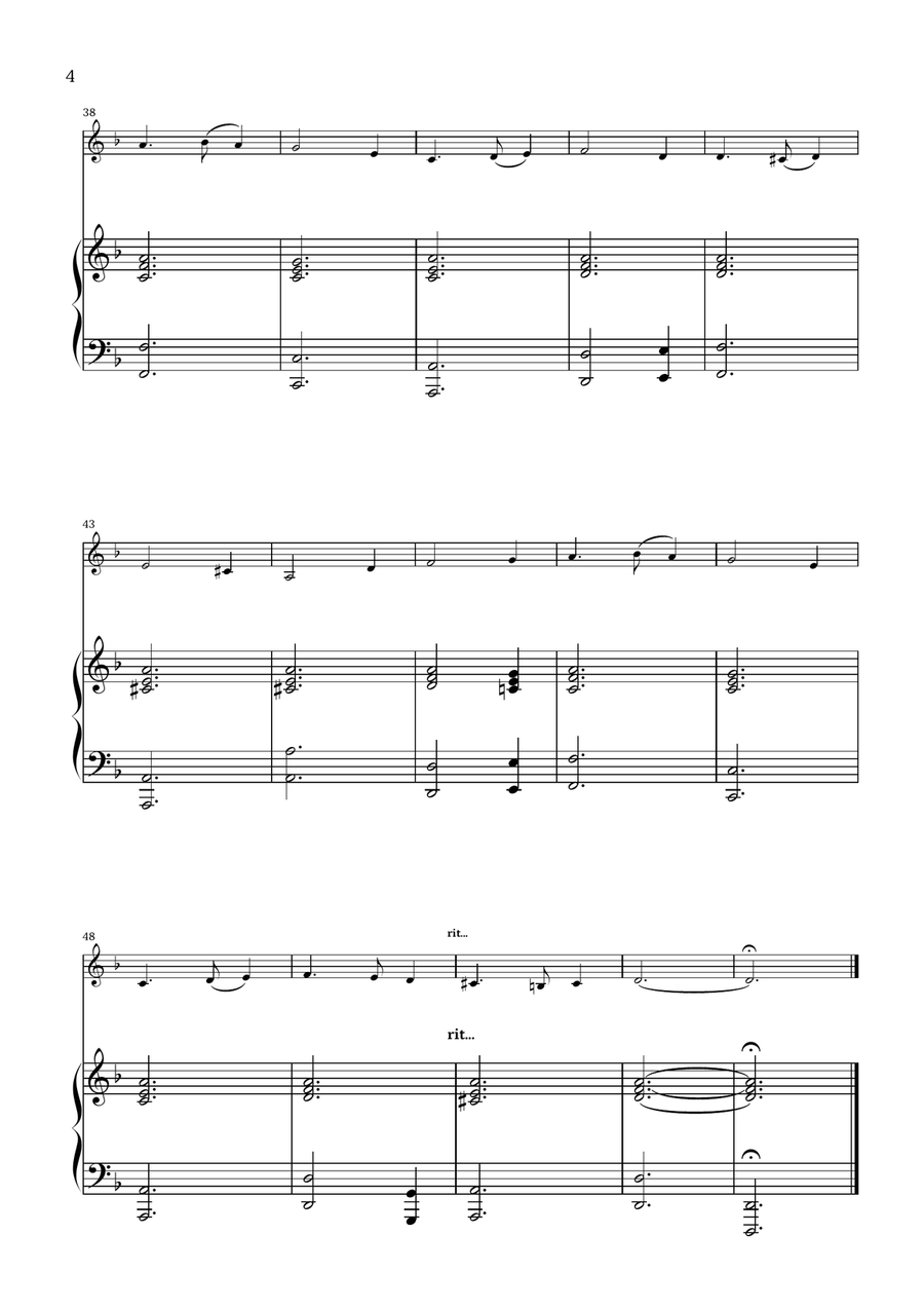 What Child Is This? (Greensleeves) - for violin and piano Violin Solo scores gallery preview page 4
