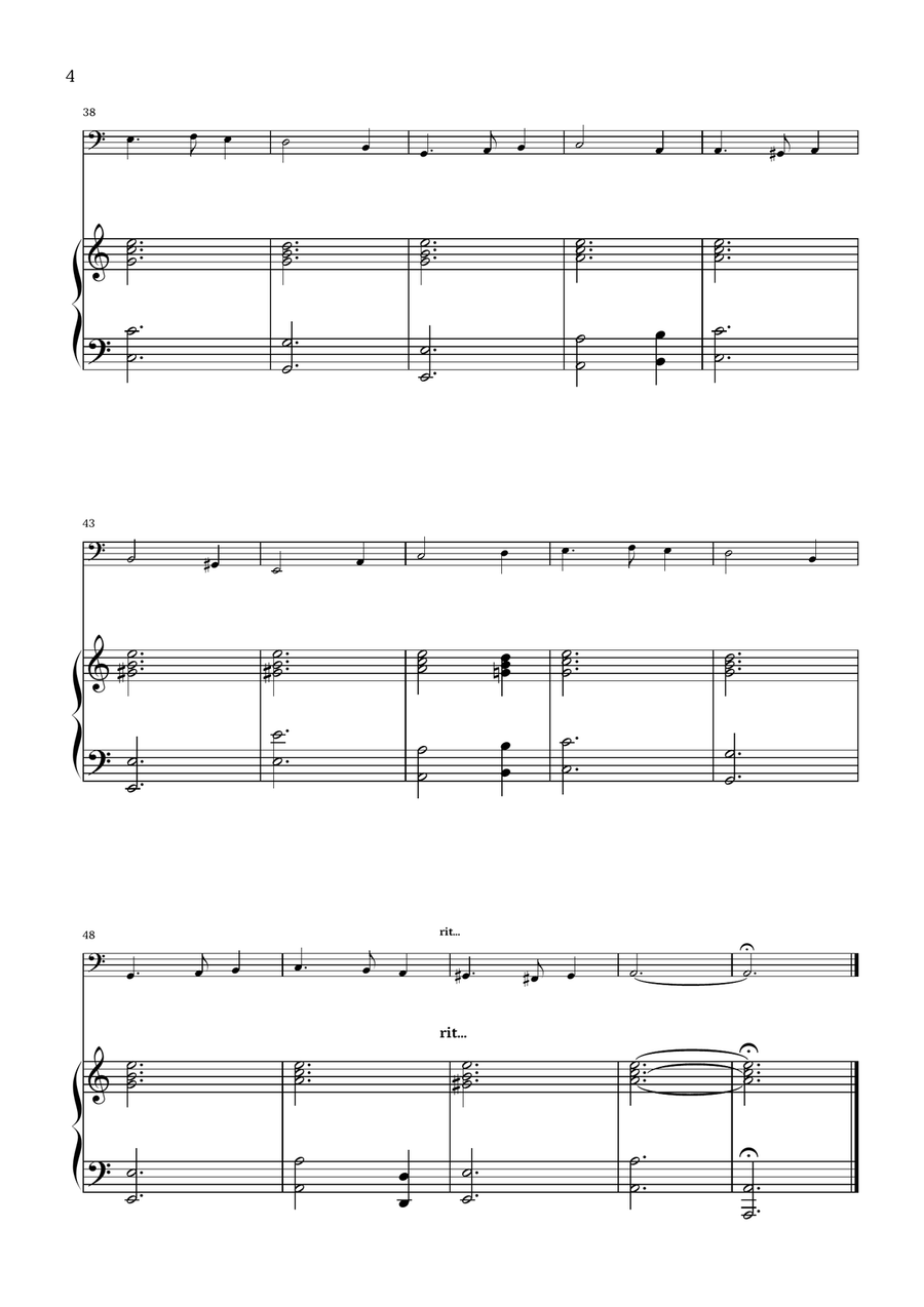 What Child Is This? (Greensleeves) - for tuba and piano Tuba scores gallery preview page 4