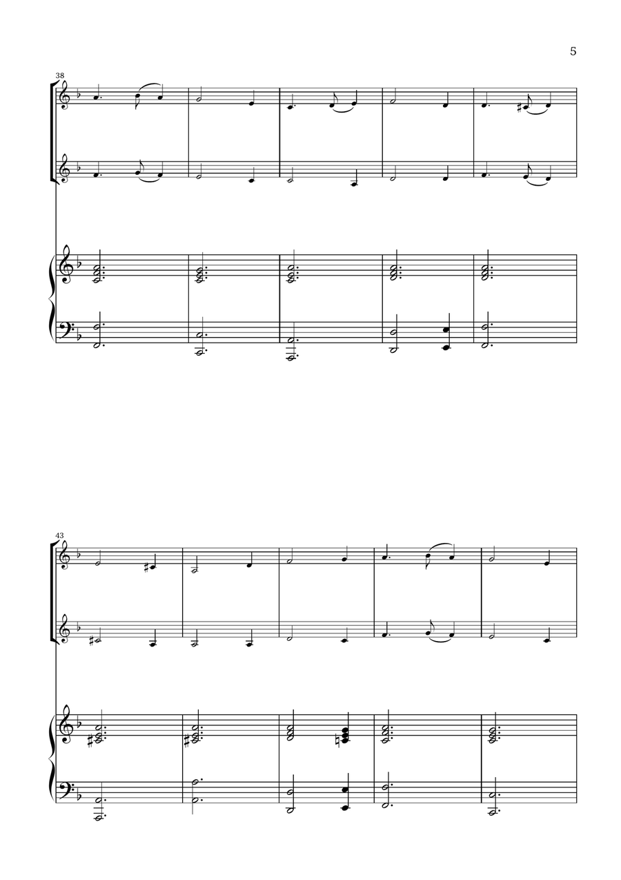 What Child Is This? (Greensleeves) - for violin duet and piano String Duet scores gallery preview page 5