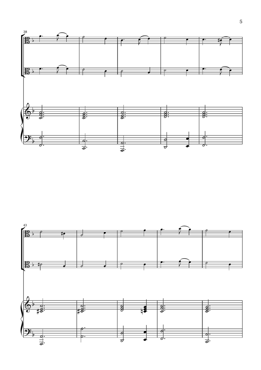 What Child Is This? (Greensleeves) - for viola duet and piano String Duet scores gallery preview page 5