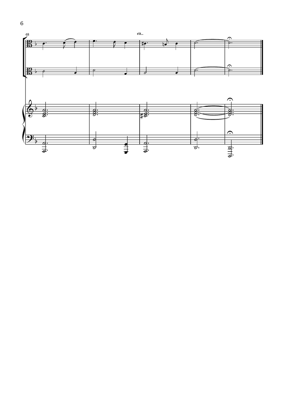 What Child Is This? (Greensleeves) - for viola duet and piano String Duet scores gallery preview page 6