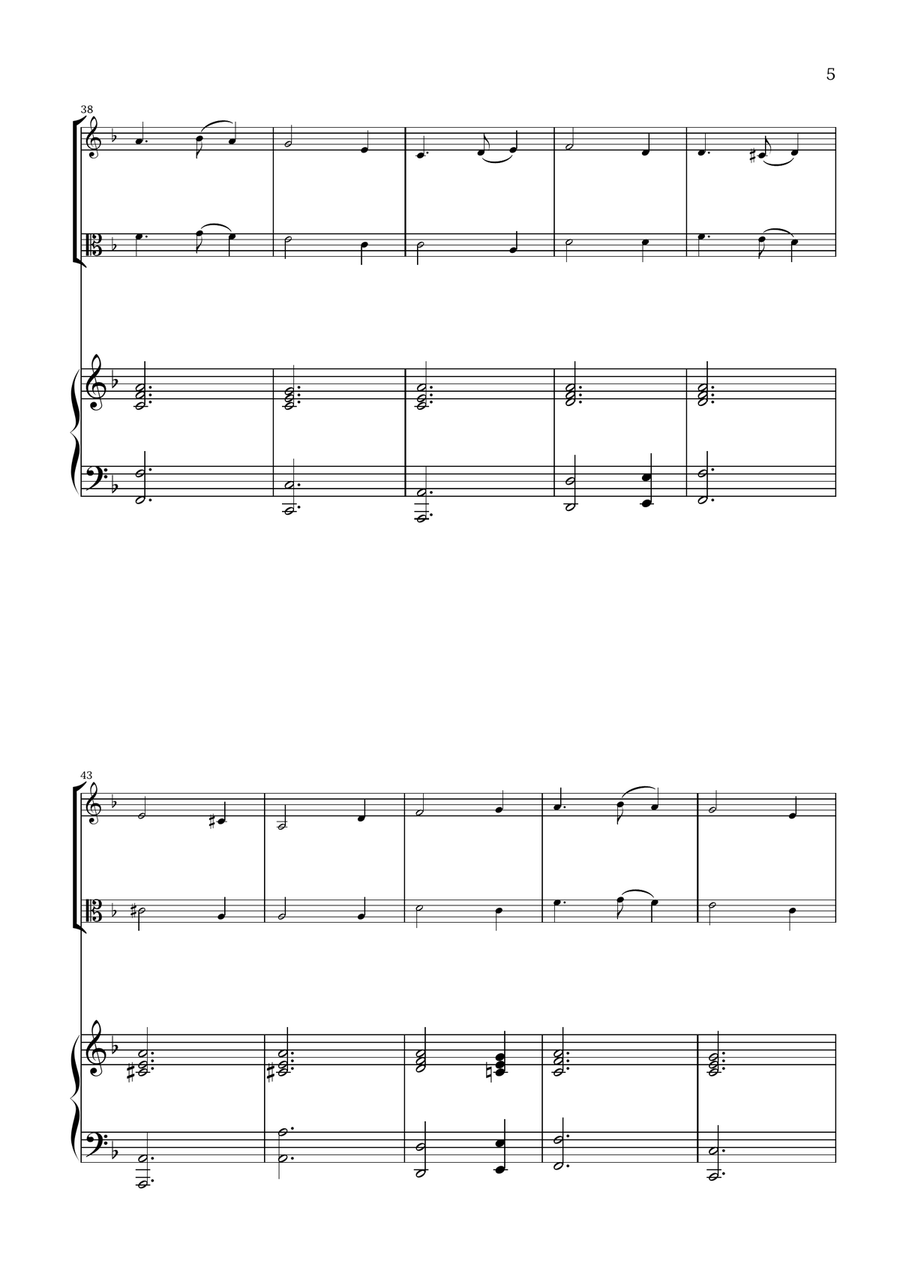 What Child Is This? (Greensleeves) - for violin, viola and piano Violin scores gallery preview page 5