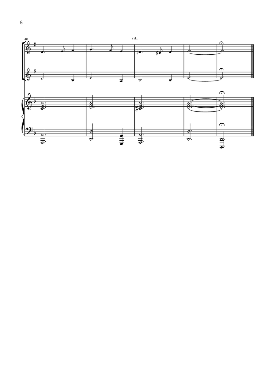 What Child Is This? (Greensleeves) - for clarinet duet and piano Clarinet Duet scores gallery preview page 6