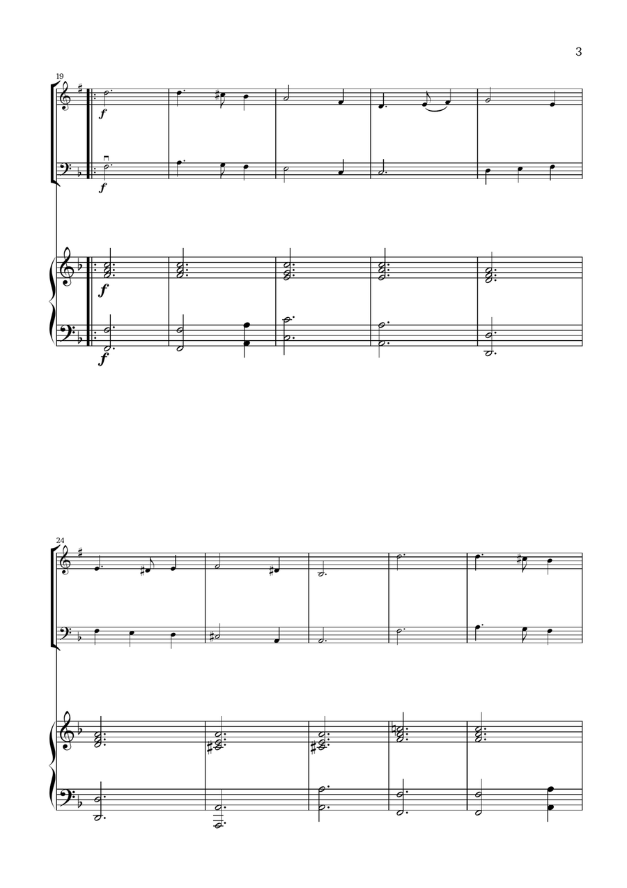 What Child Is This? (Greensleeves) - for clarinet, cello and piano B-Flat Clarinet scores gallery preview page 3