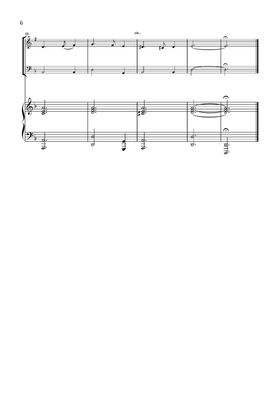 What Child Is This? (Greensleeves) - for clarinet, cello and piano B-Flat Clarinet scores gallery preview page 6