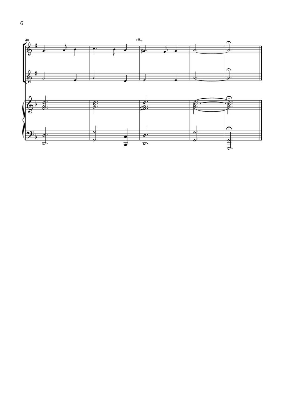 What Child Is This? (Greensleeves) - for tenor saxophone duet and piano Woodwind Duet scores gallery preview page 6