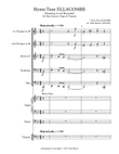 Hymn Tune ELLACOMBE for Brass Quintet, Organ & Timpani
