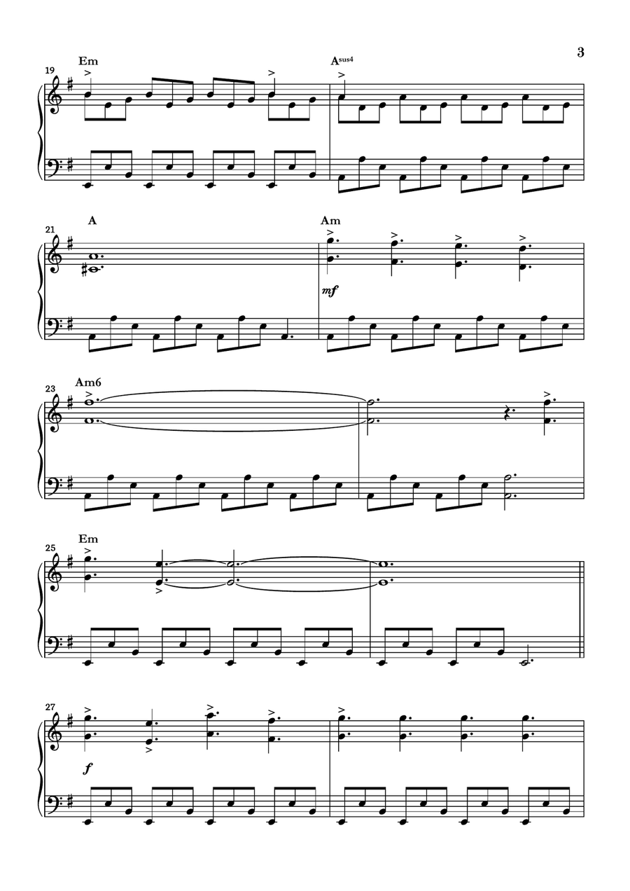 The Last Of Us Piano Solo scores gallery preview page 3