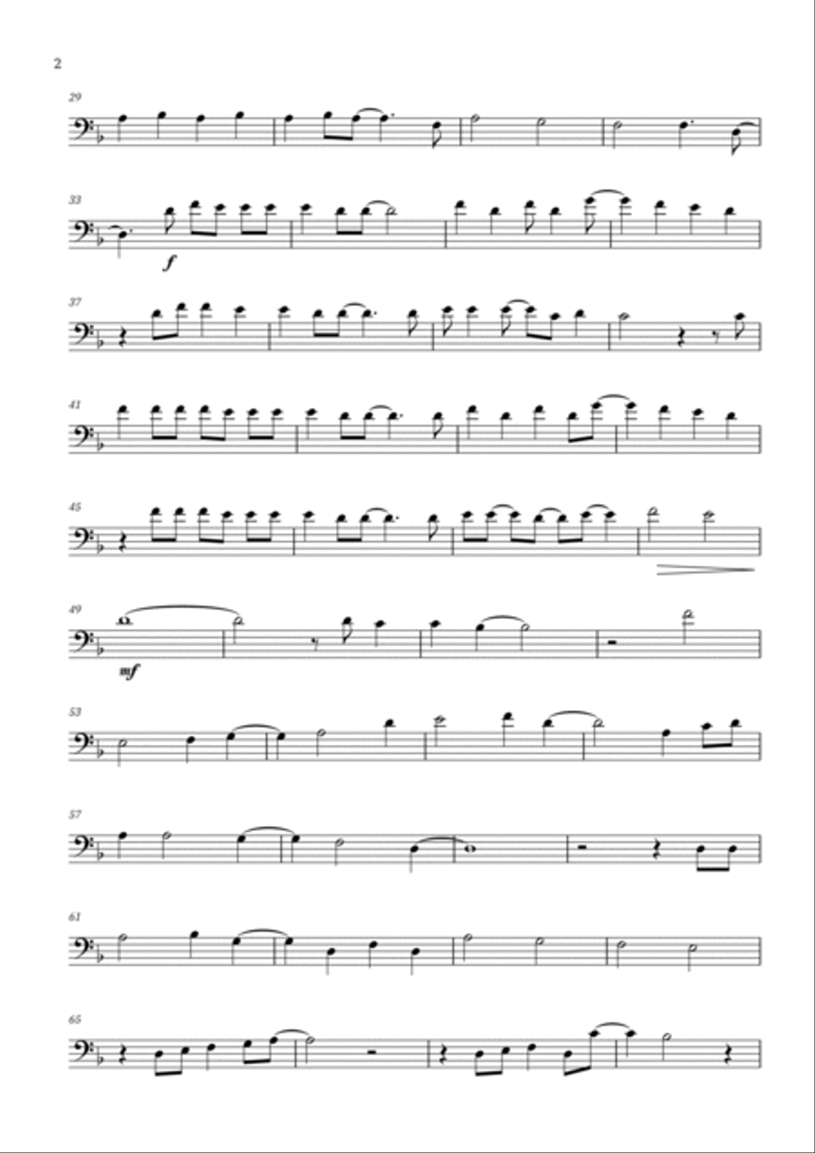 Careless Whisper Trombone Solo scores gallery preview page 3