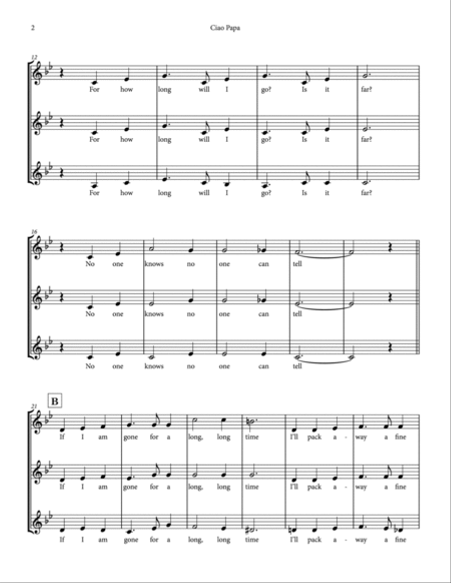 Ciao Papa SSA scores gallery preview page 2