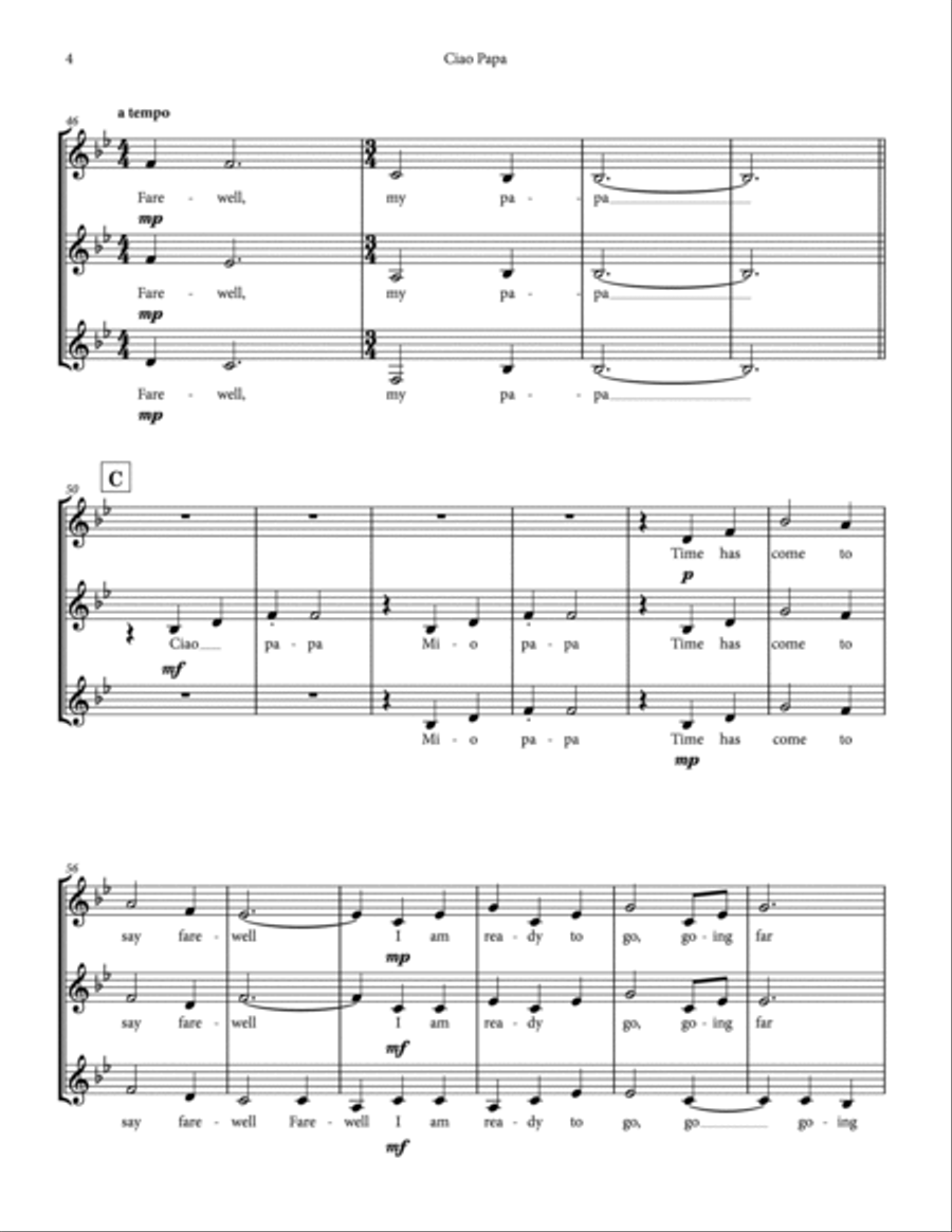 Ciao Papa SSA scores gallery preview page 4