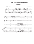 Lord, You Have The Words (Psalm 19) (SAB) mini preview