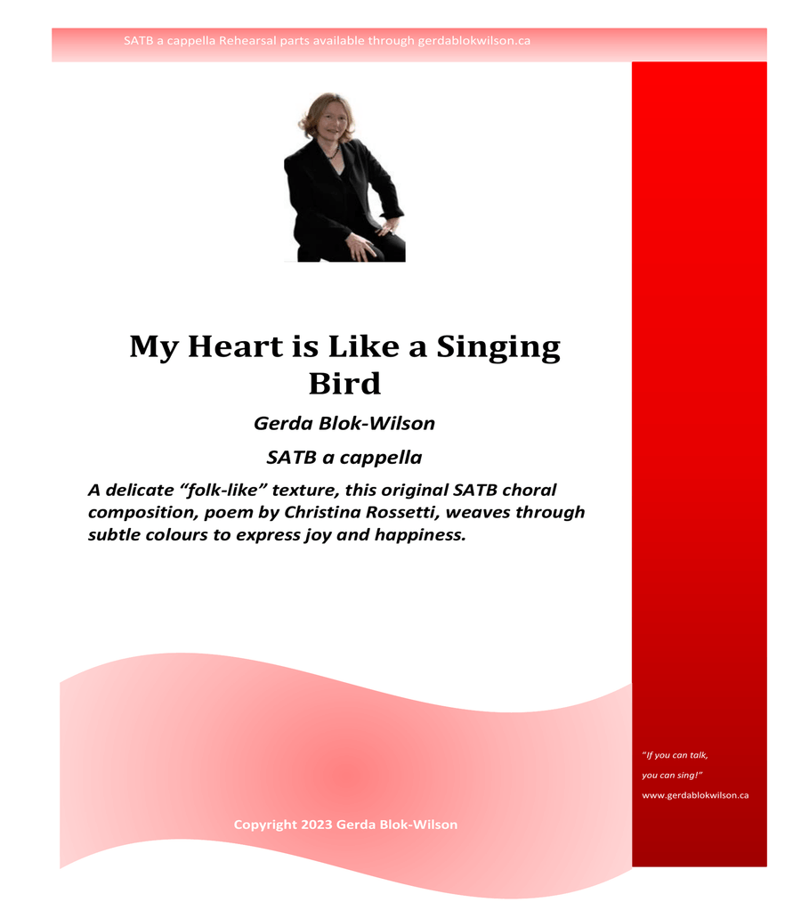 My Heart is like a Singing Bird 4-Part scores gallery preview page 1