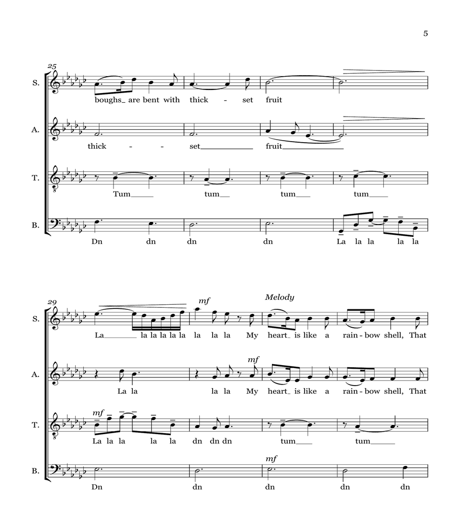 My Heart is like a Singing Bird 4-Part scores gallery preview page 6