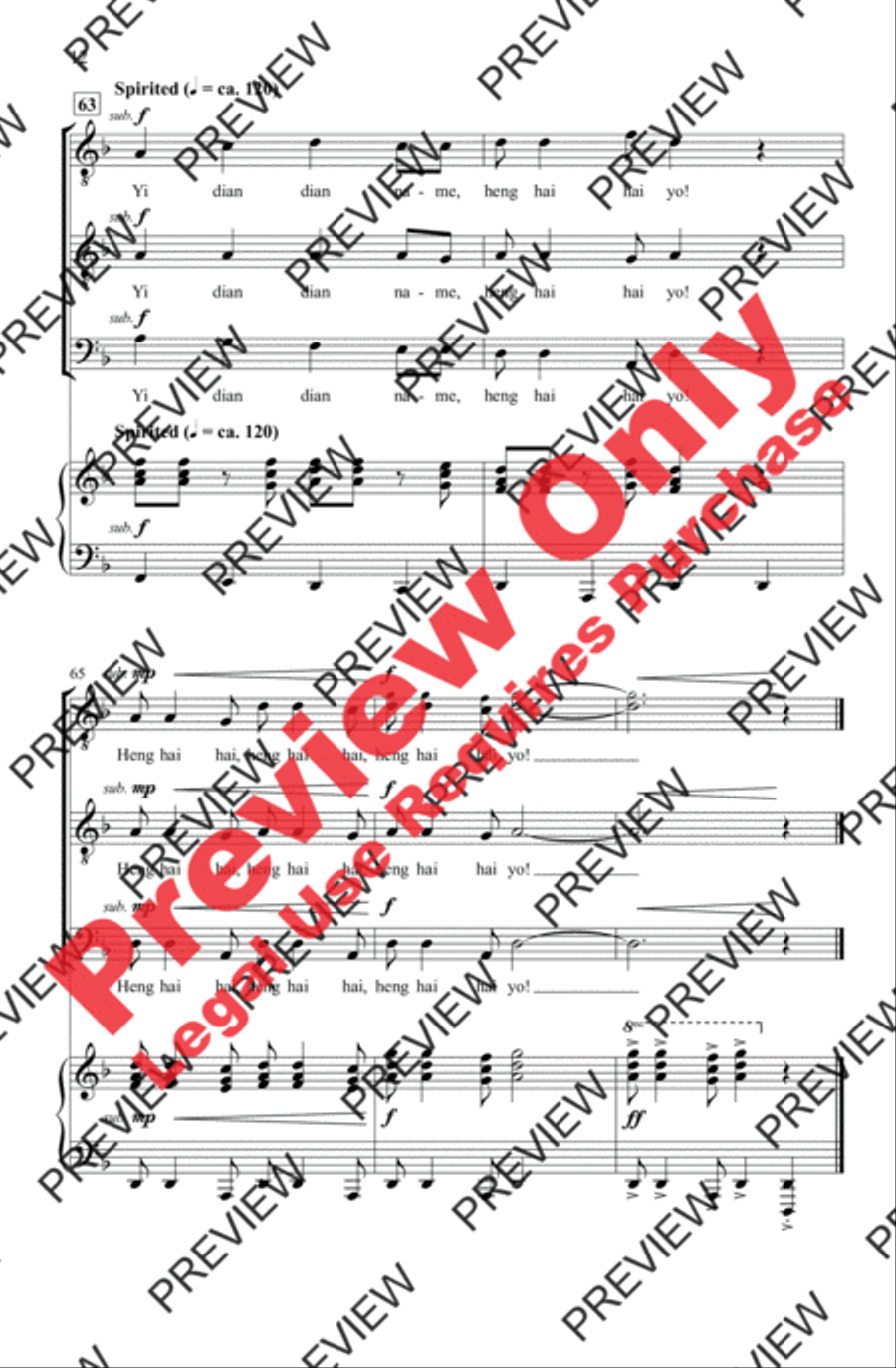 Rainbow Sister Rainbow Sister Men's Choir scores gallery preview page 12