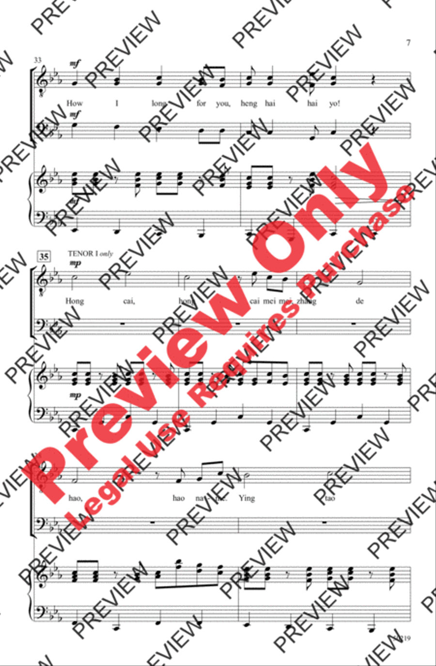 Rainbow Sister Rainbow Sister Men's Choir scores gallery preview page 7