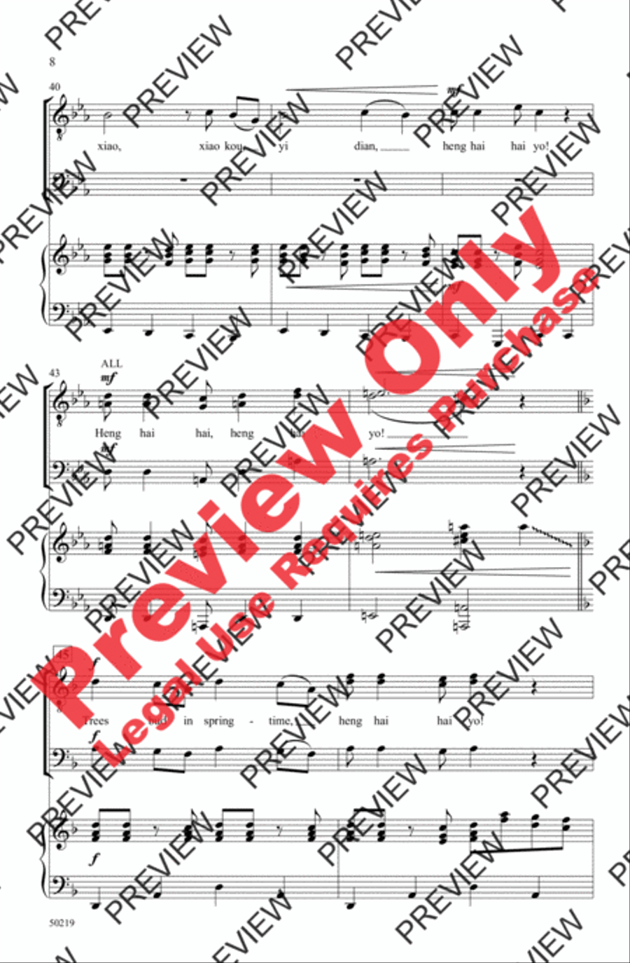 Rainbow Sister Rainbow Sister Men's Choir scores gallery preview page 8