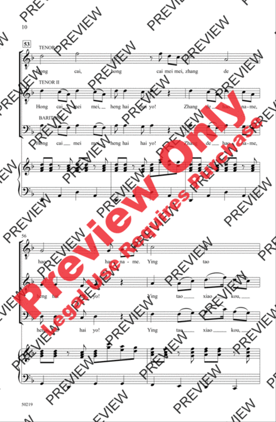 Rainbow Sister Rainbow Sister Men's Choir scores gallery preview page 10