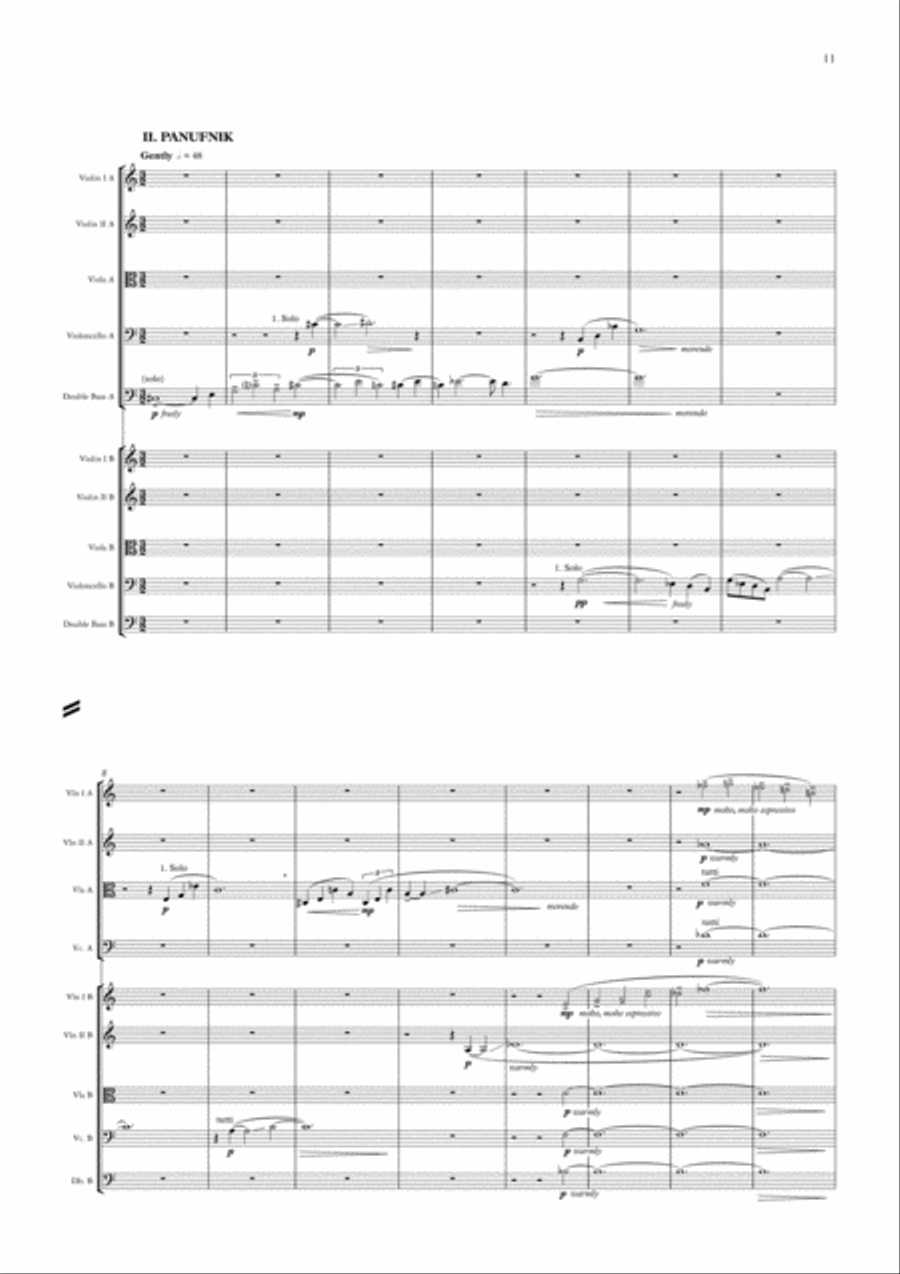 Two Composers, Four Hands String Orchestra scores gallery preview page 3
