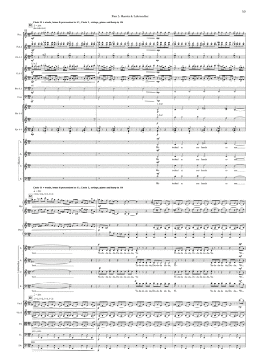 Across the Line of Dreams Choir scores gallery preview page 4