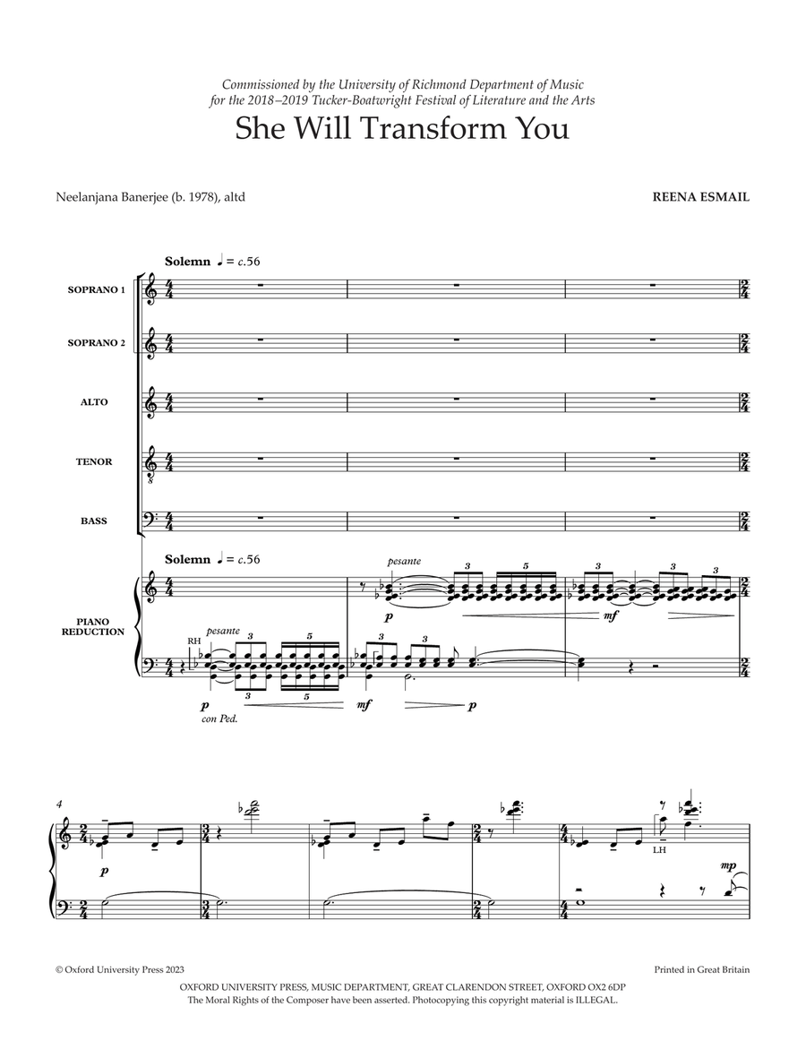 She Will Transform You She Will Transform You SSATB scores gallery preview page 5