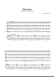 The Swan by Saint-Saëns for String Quartet and Piano with Chords