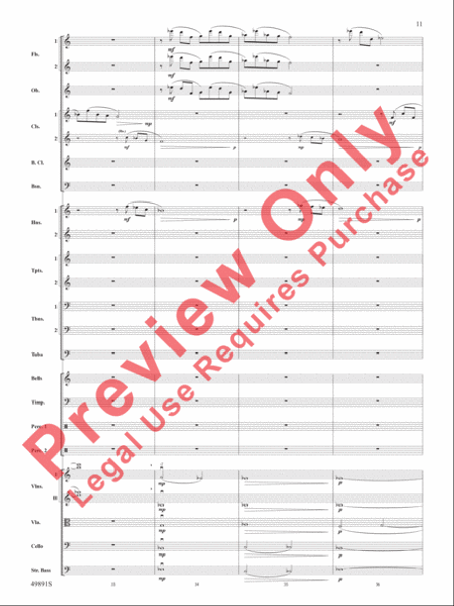 Cadence Everlasting Cadence Everlasting Full Orchestra scores gallery preview page 12