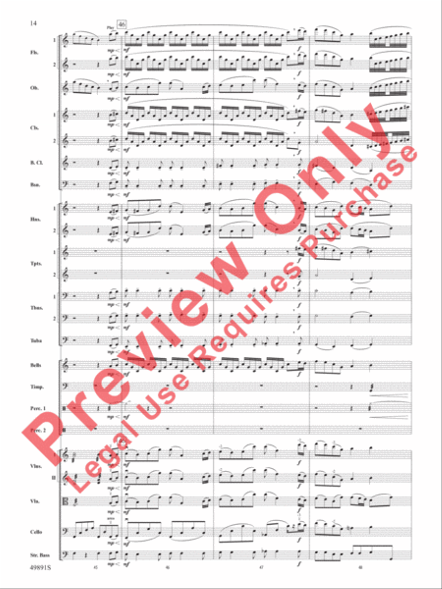 Cadence Everlasting Cadence Everlasting Full Orchestra scores gallery preview page 15