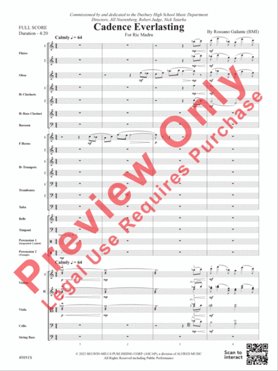 Cadence Everlasting Cadence Everlasting Full Orchestra scores gallery preview page 4