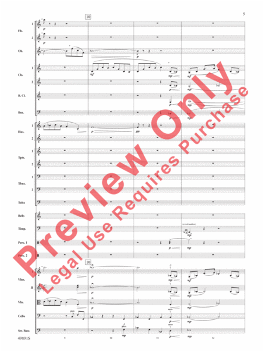 Cadence Everlasting Cadence Everlasting Full Orchestra scores gallery preview page 6