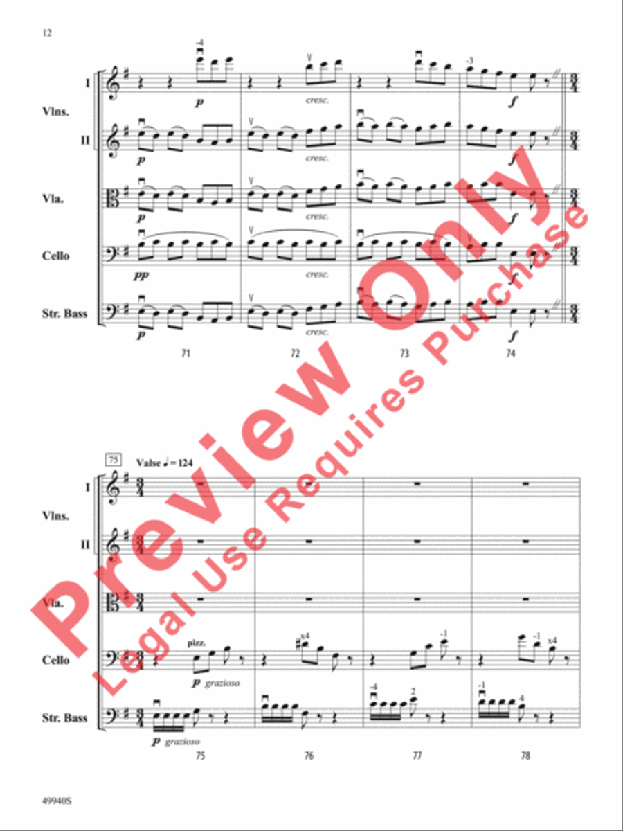 Subterranean Dialogues String Orchestra scores gallery preview page 13