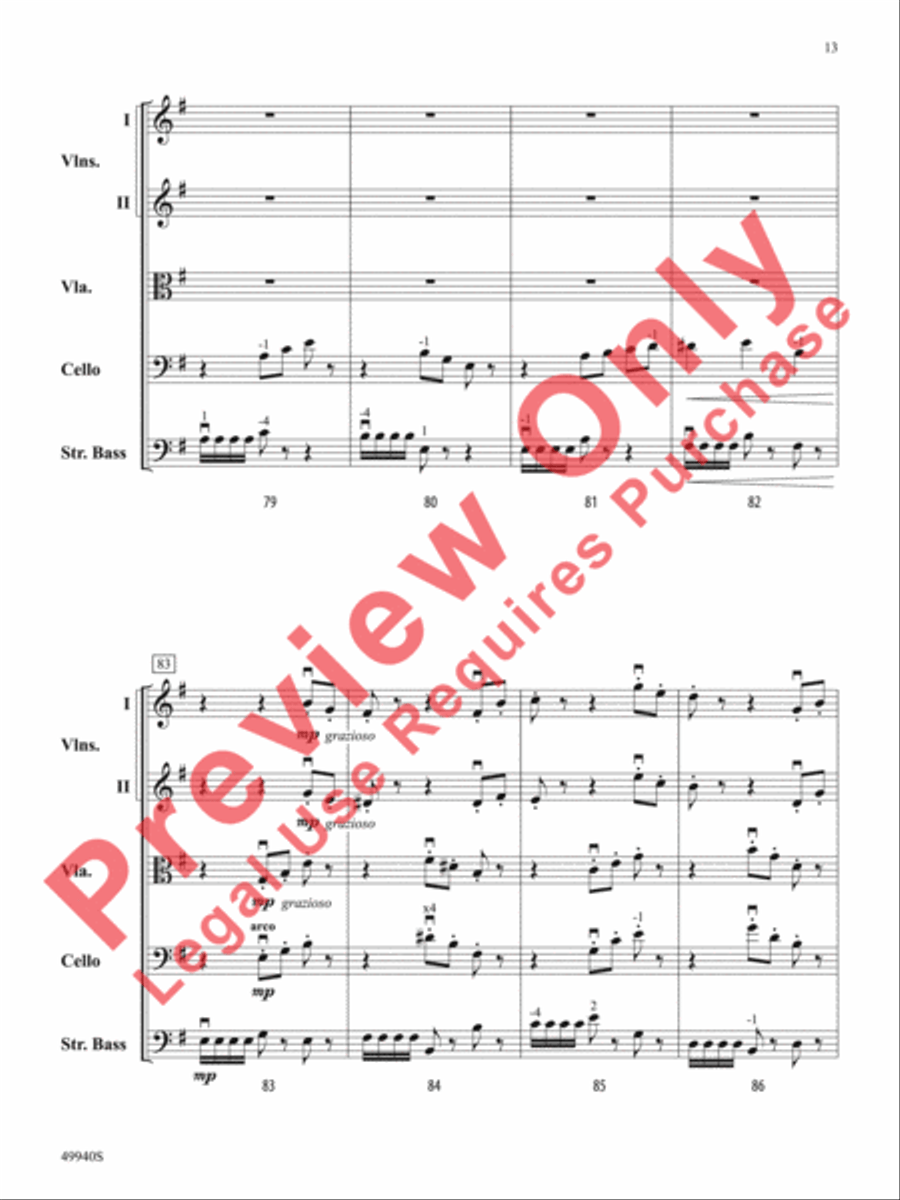 Subterranean Dialogues String Orchestra scores gallery preview page 14