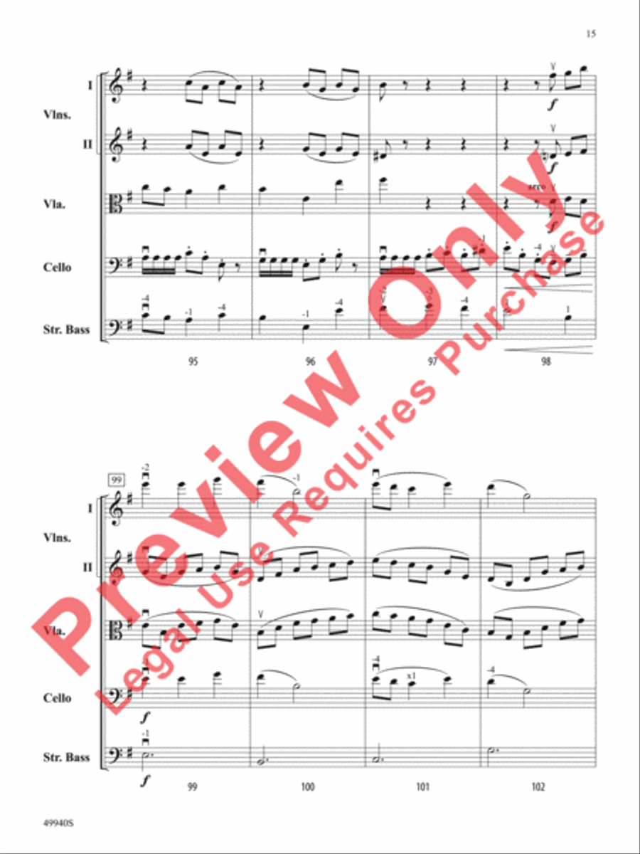 Subterranean Dialogues String Orchestra scores gallery preview page 16