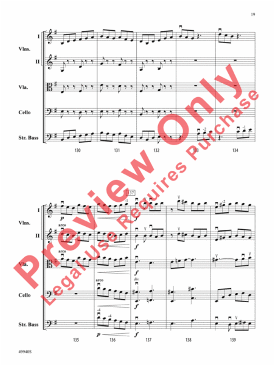 Subterranean Dialogues String Orchestra scores gallery preview page 20