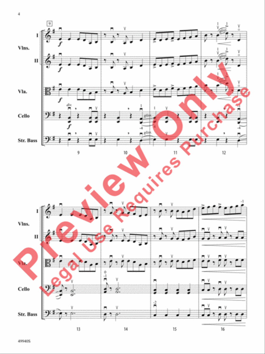 Subterranean Dialogues String Orchestra scores gallery preview page 5