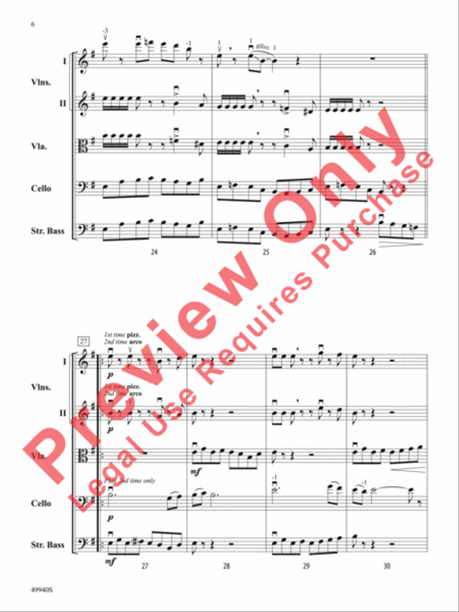 Subterranean Dialogues String Orchestra scores gallery preview page 7