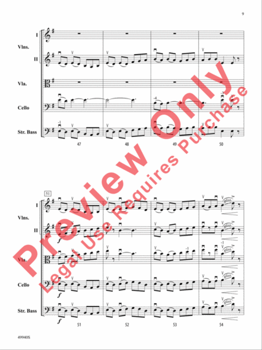 Subterranean Dialogues String Orchestra scores gallery preview page 10