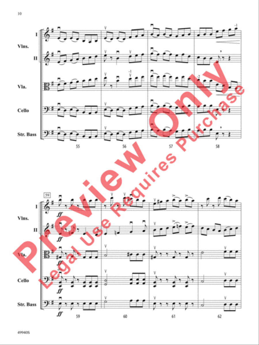 Subterranean Dialogues String Orchestra scores gallery preview page 11