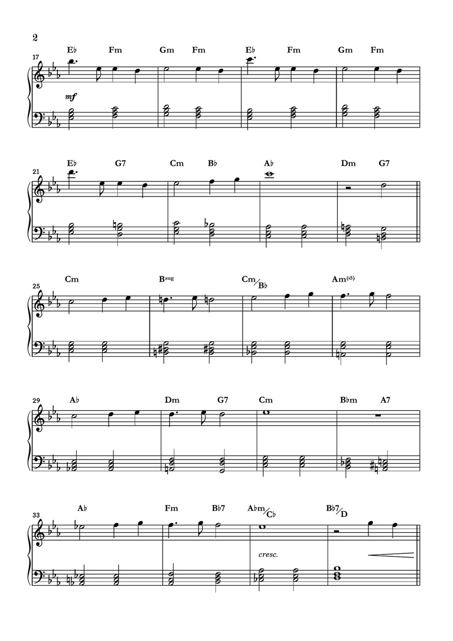 My Funny Valentine Easy Piano scores gallery preview page 2