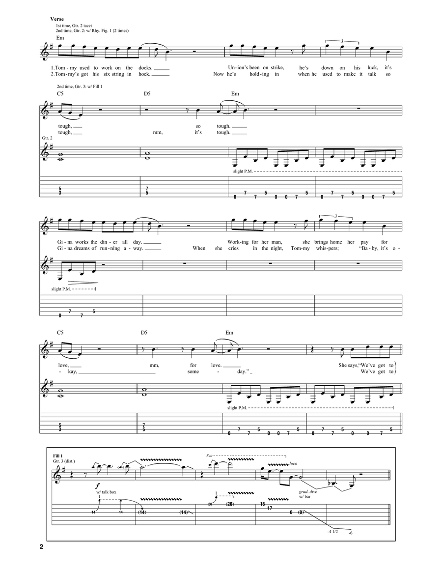 Livin' On A Prayer Livin' On A Prayer Acoustic Guitar scores gallery preview page 2
