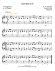 Gavotte in C