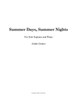 Summer Days, Summer Nights