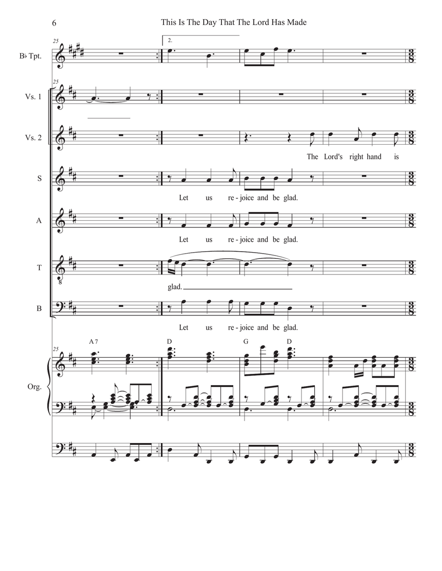 This Is The Day That The Lord Has Made (SATB) 4-Part scores gallery preview page 6